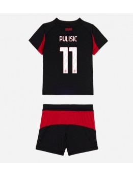 AC Milan Christian Pulisic #11 Replika Hemmakläder Barn 2025-26 Kortärmad (+ byxor)